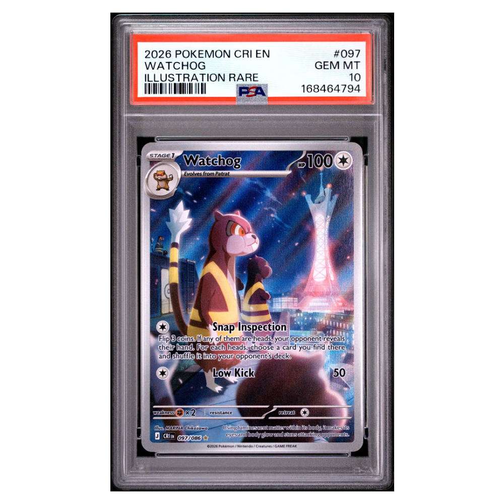 WATCHOG #097 ILLUSTRATION RARE PSA 10 - Front