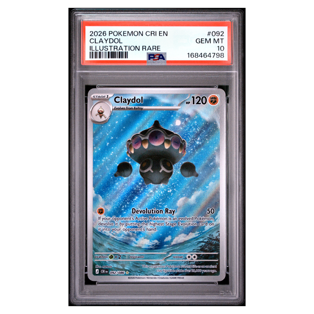 CLAYDOL #092 ILLUSTRATION RARE PSA 10 - Front