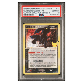 UMBREON-GOLD STAR #17 CLASSIC COLL-POP SERIES 5 PSA 10 - Front