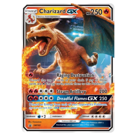 Charizard-GX #SM195 SM Black Star Promos Holo (NM)