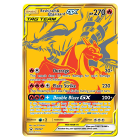 Reshiram & Charizard-GX #SM247 SM Black Star Promos (NM)