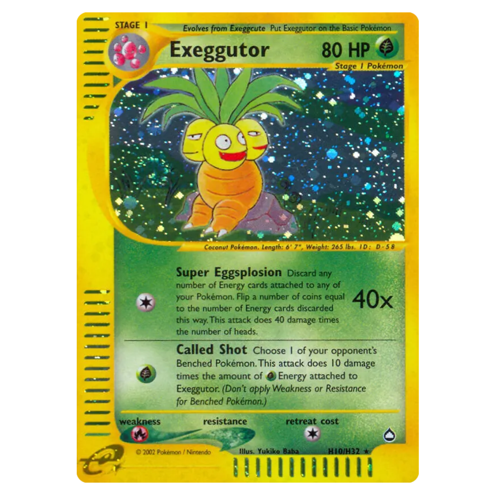 Exeggutor #H10 Aquapolis Holo (HP)