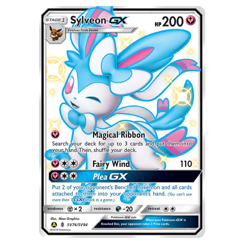Sylveon-GX #SV76 Hidden Fates Shiny Vault (HP)