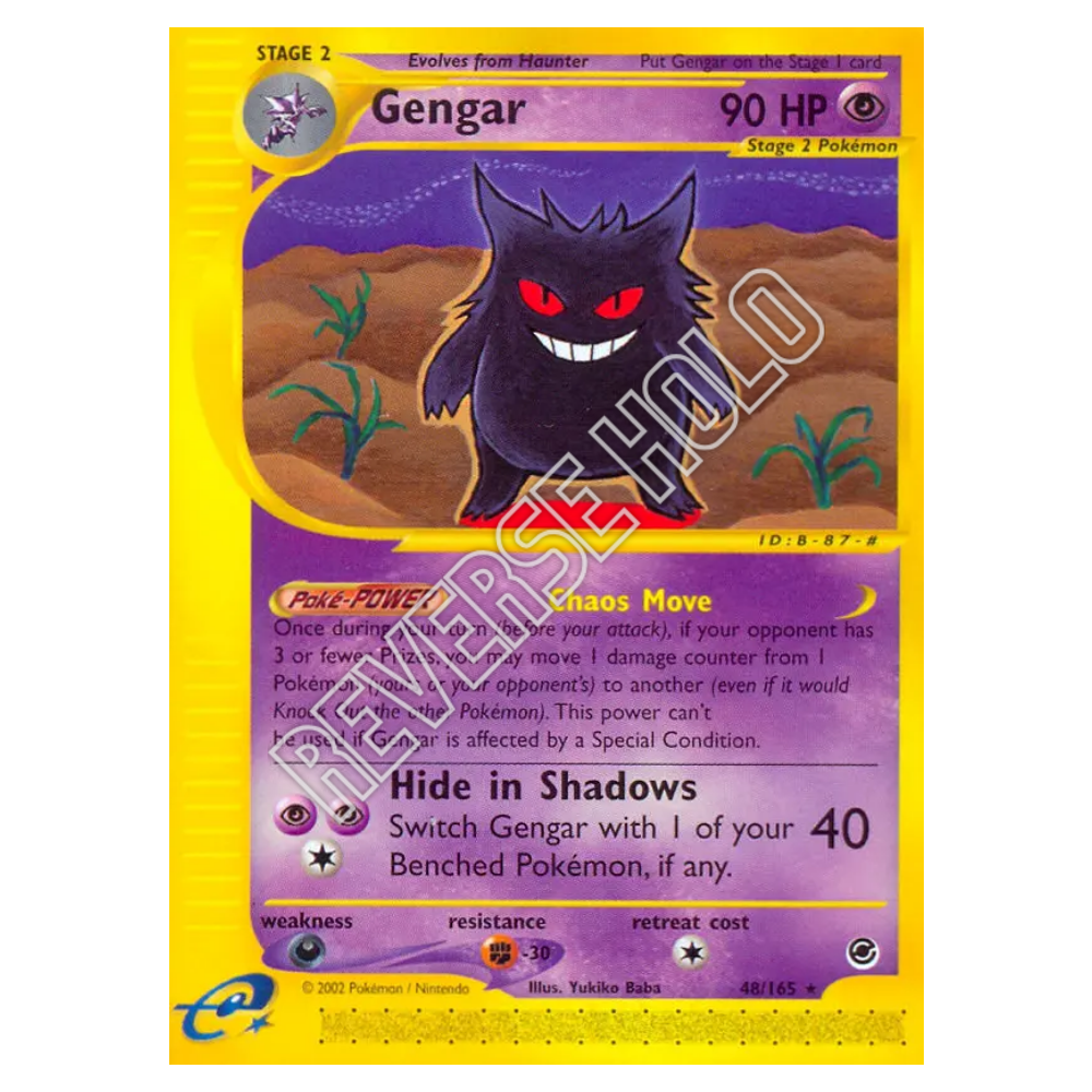 Gengar #48 Expedition Base Set Reverse Holo (LP-)