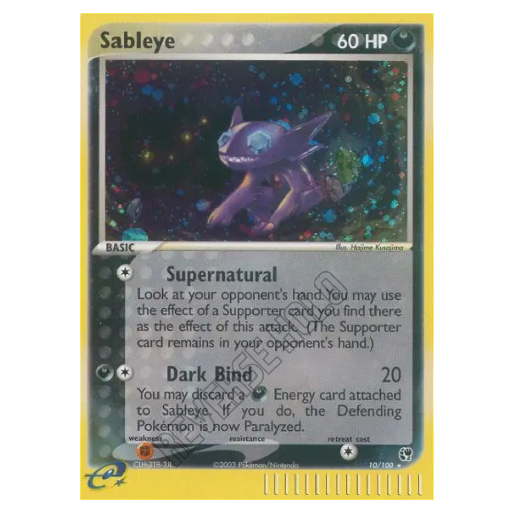 Sableye #10 Sandstorm Reverse Holo (GOOD+)