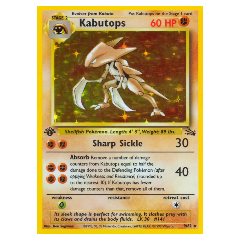 Kabutops #9 Fossil Holo (EXC)