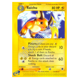 Raichu #61 Expedition Base Set Reverse Holo (GOOD)