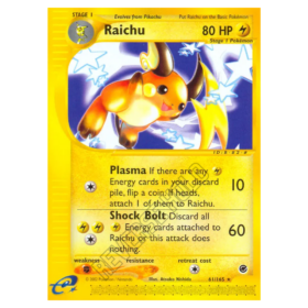 Raichu #61 Expedition Base Set Reverse Holo (GOOD)