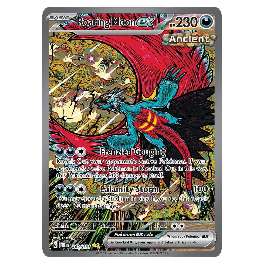 Roaring Moon ex #162 Prismatic Evolutions Holo (NM)