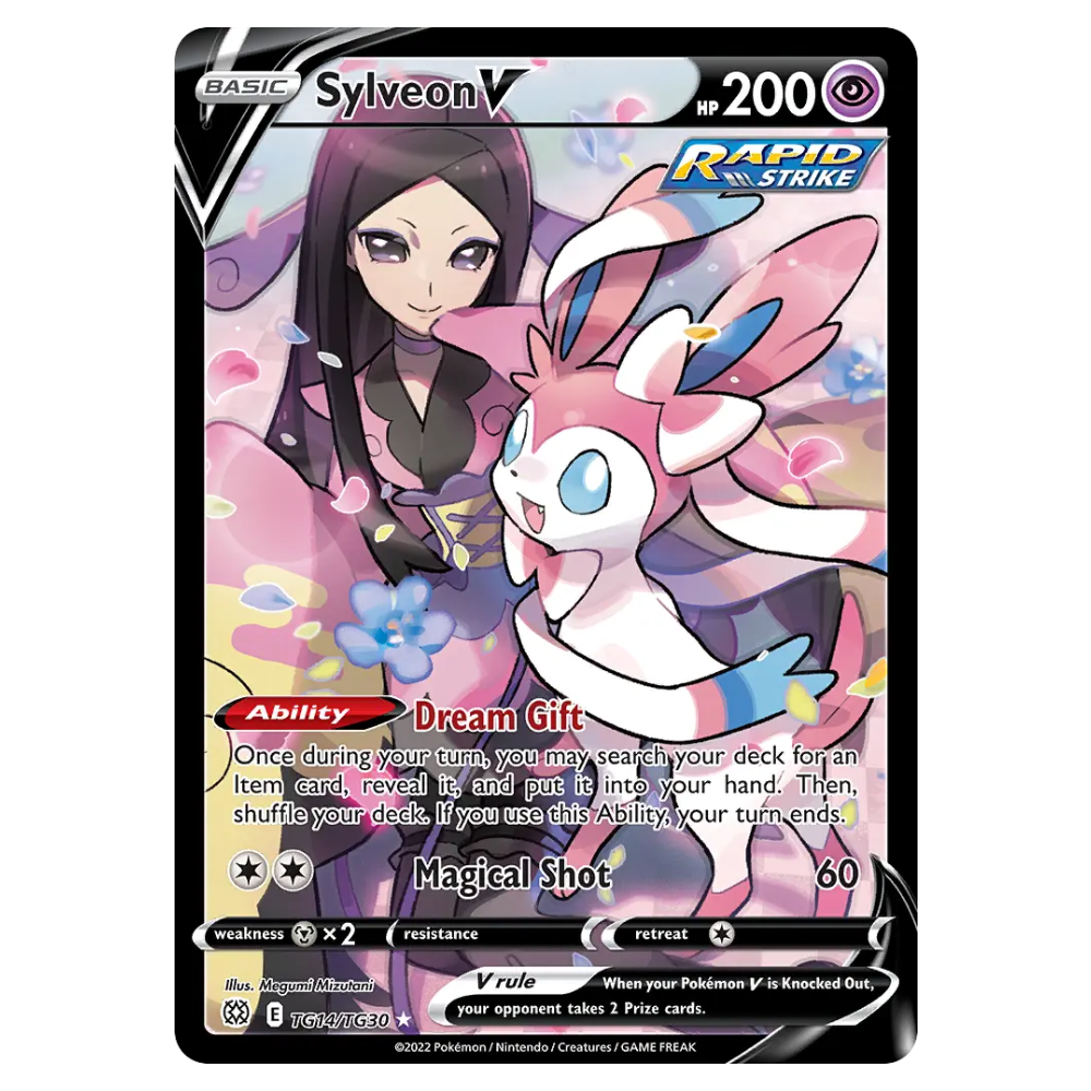 Sylveon V #TG14 Brilliant Stars Trainer Gallery (NM)