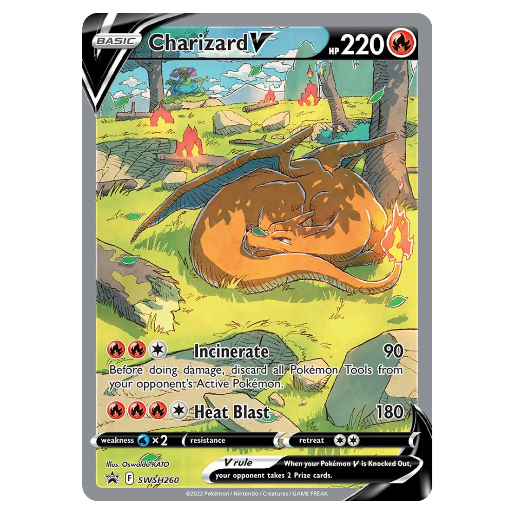 Charizard V #SWSH260 SWSH Black Star Promos (NM)