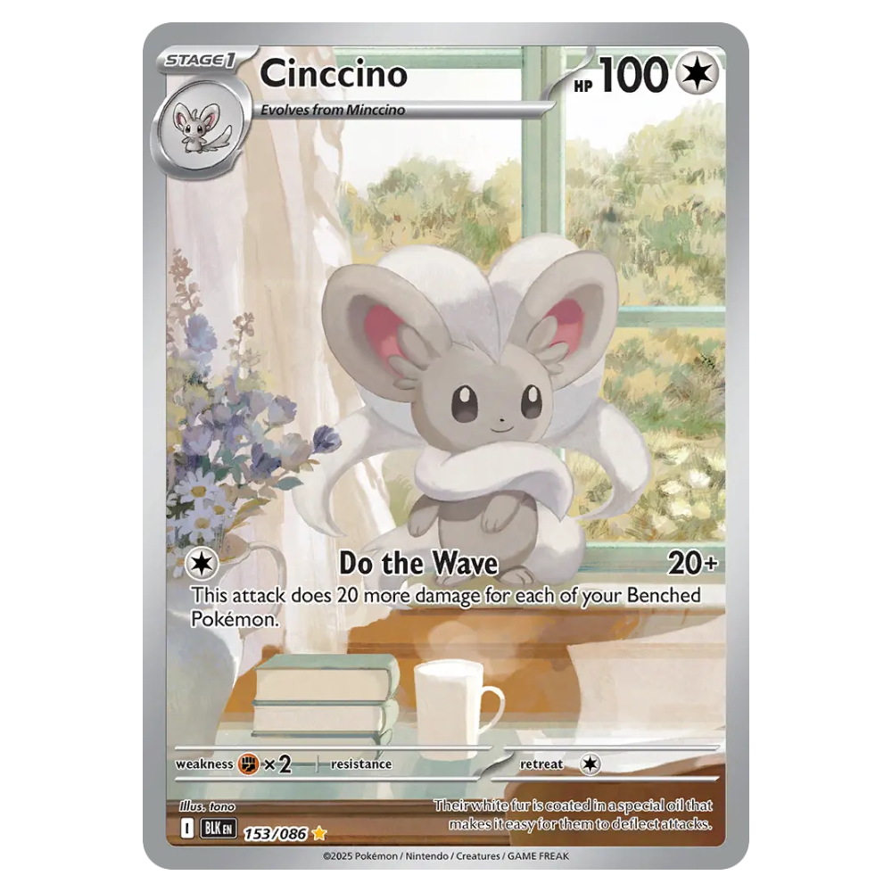 Cinccino #153 Black Bolt (NM)