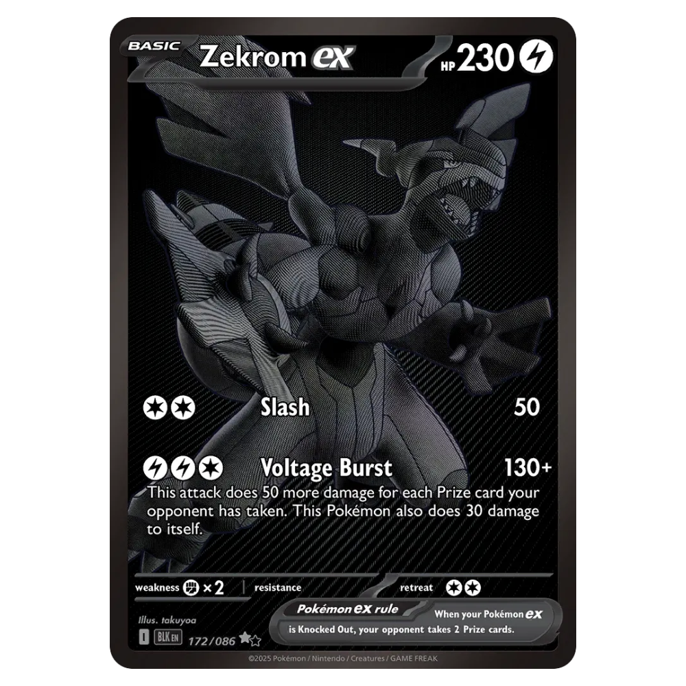 Zekrom ex #172 Black Bolt (NM)