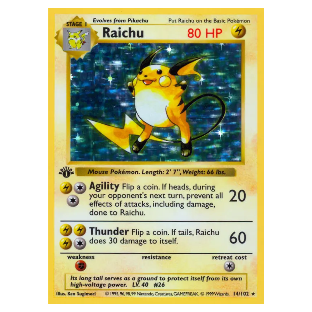Raichu #14 Base (LP)