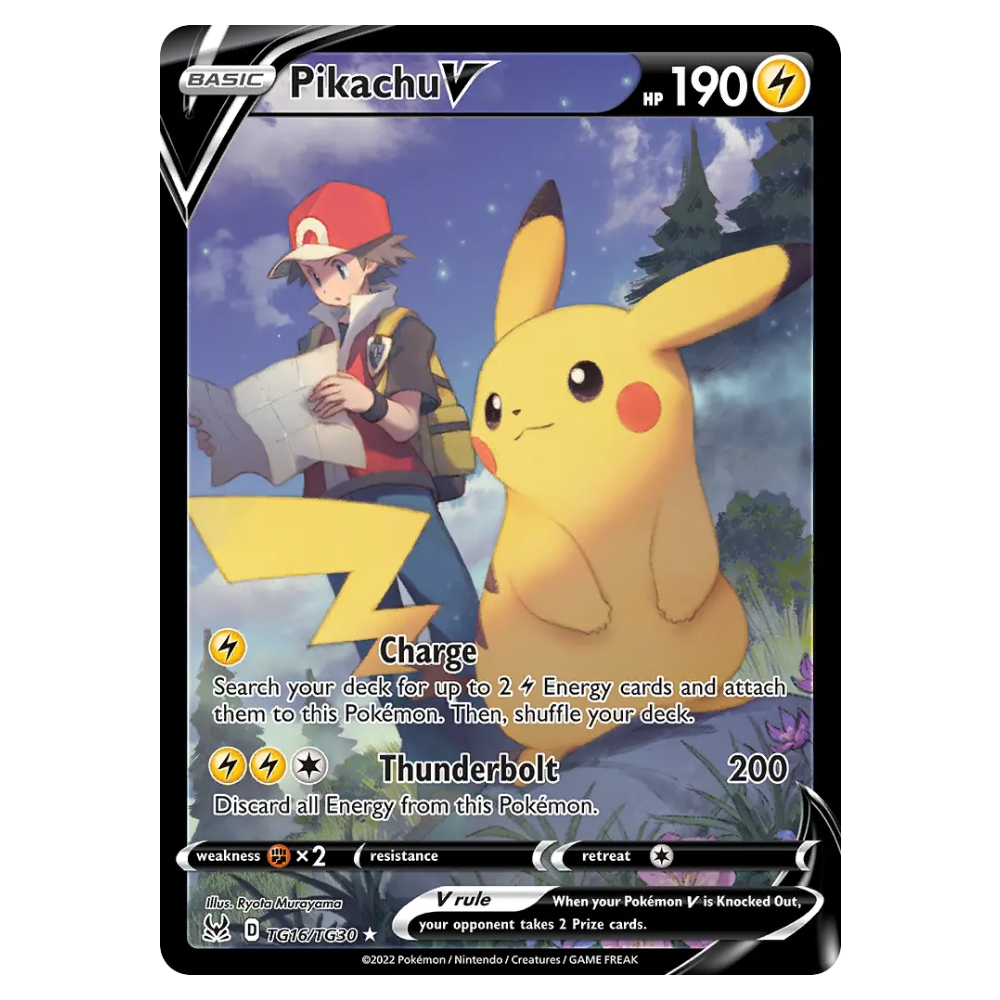 Pikachu V #TG16 Lost Origin Trainer Gallery (EXC)