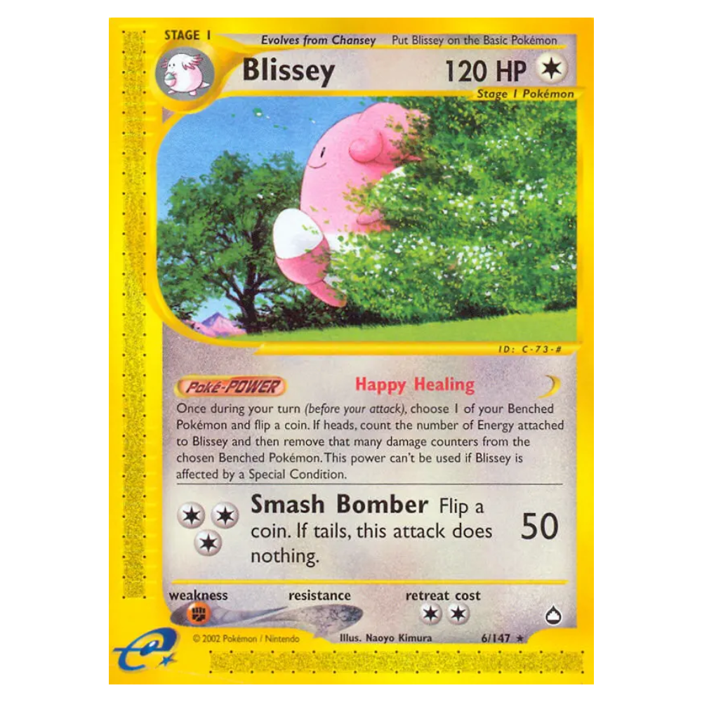 Blissey #6 Aquapolis (GOOD-)