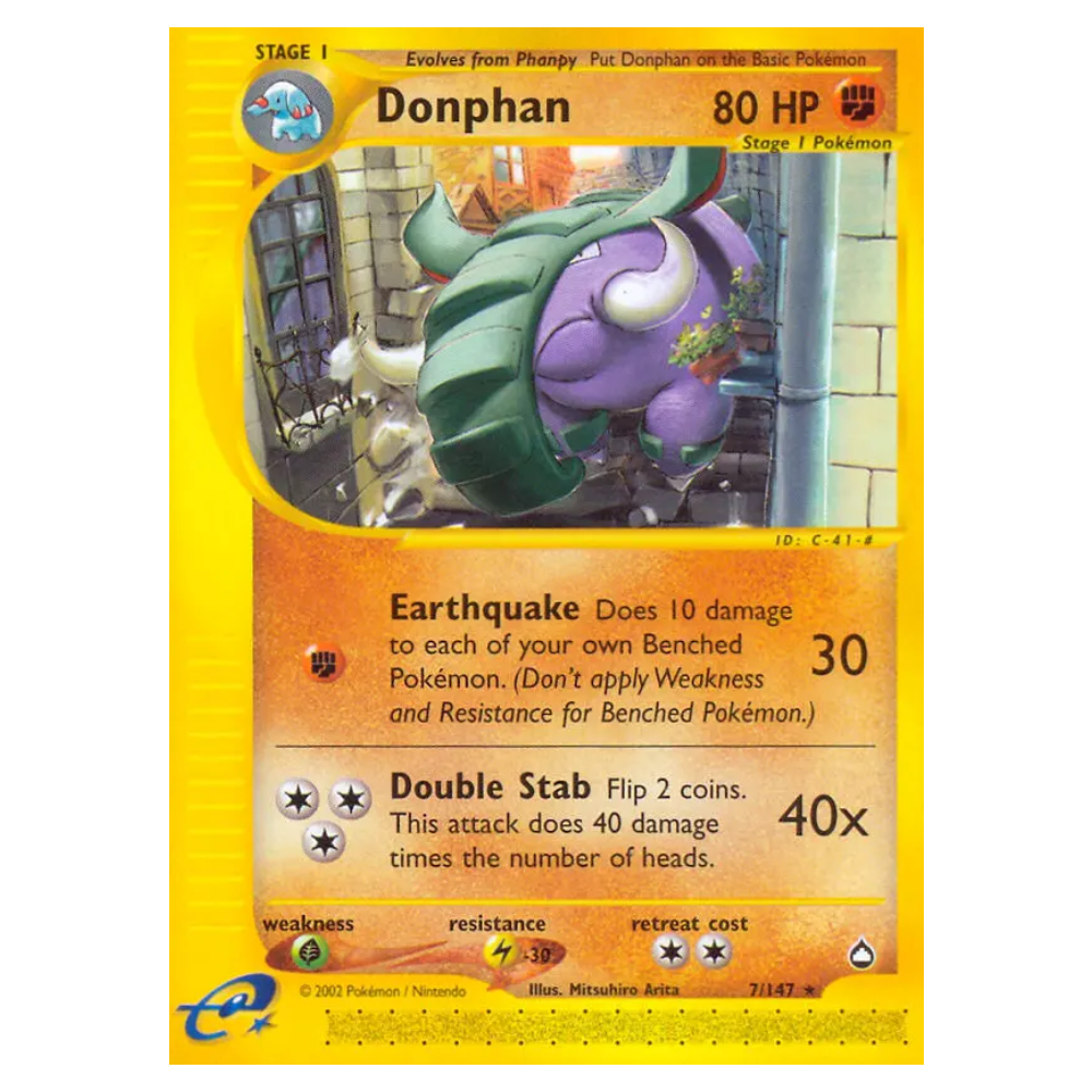 Donphan #7 Aquapolis (NM)