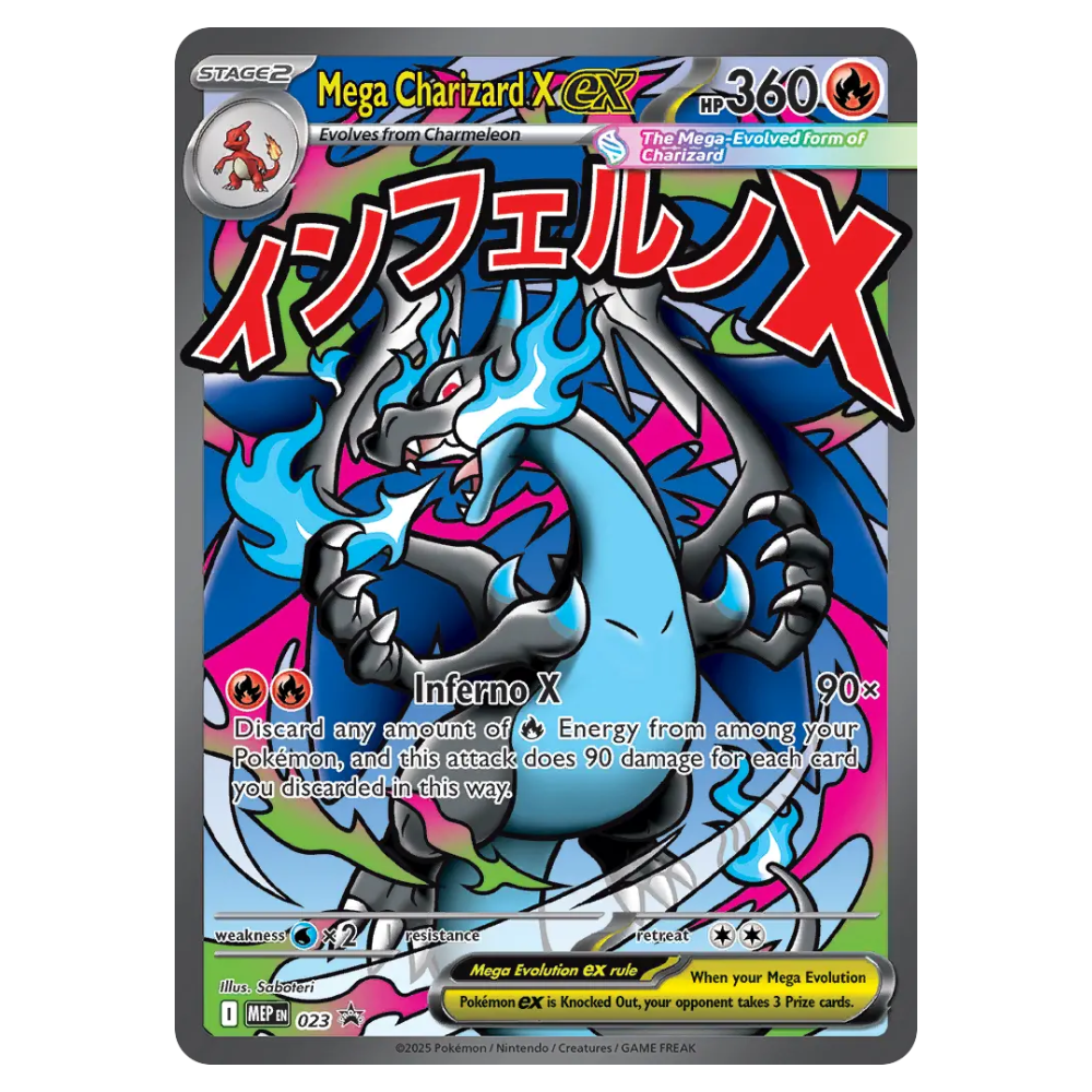 Mega Charizard X ex #023 Mega Evolution Promos (NM)