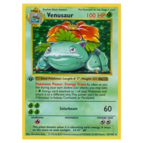 Venusaur #15 Base Holo (GOOD)