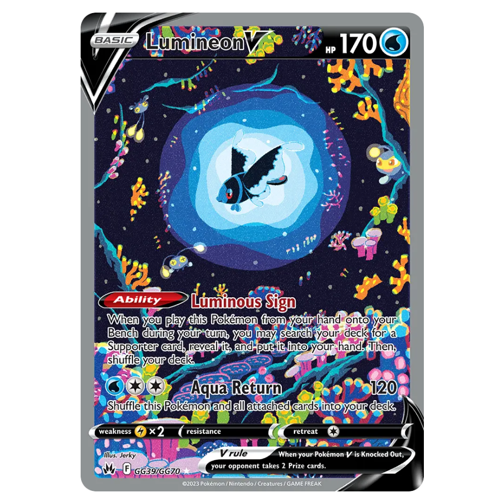 Lumineon V #GG39 Crown Zenith Galarian Gallery (NM)