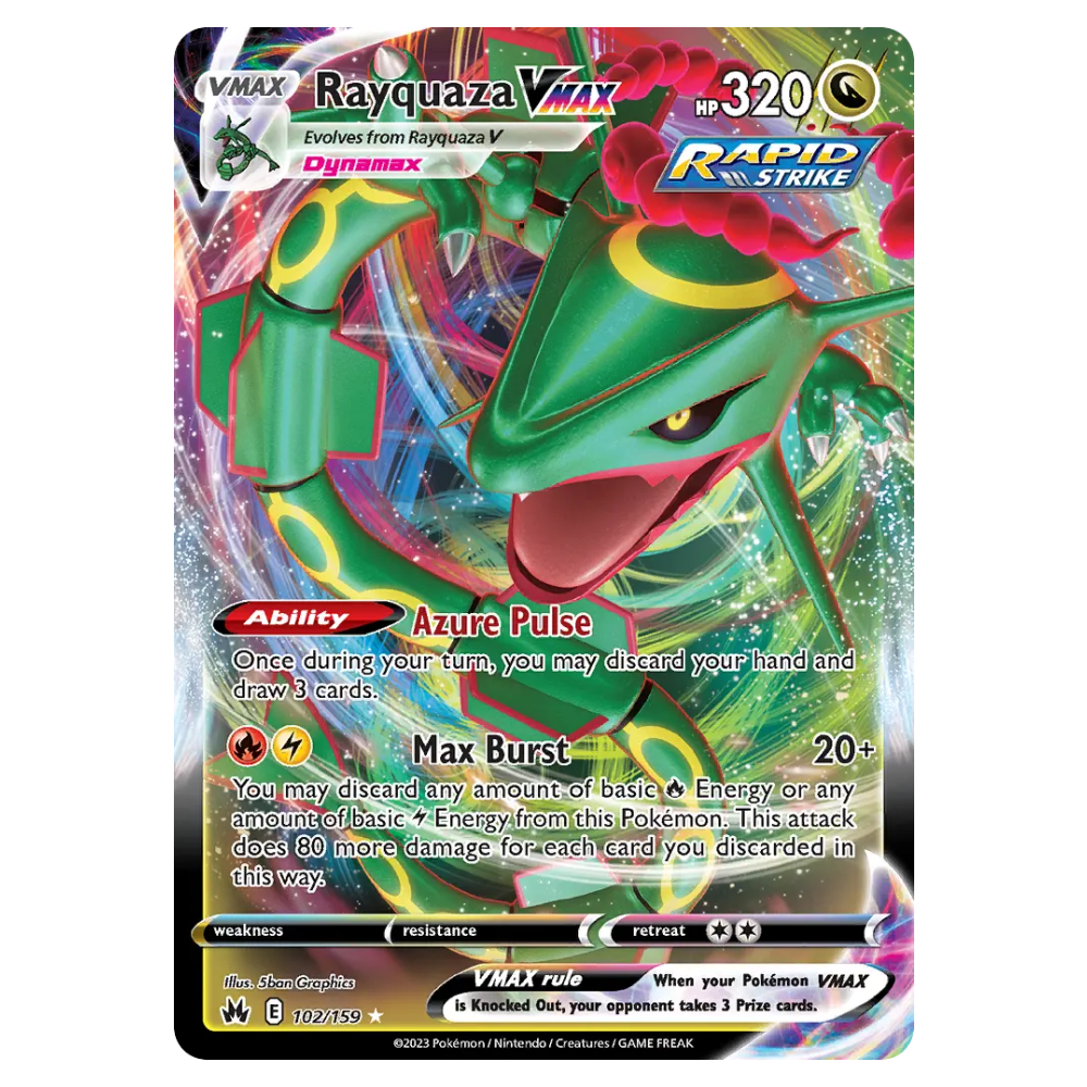 Rayquaza VMAX #102 Crown Zenith (NM)