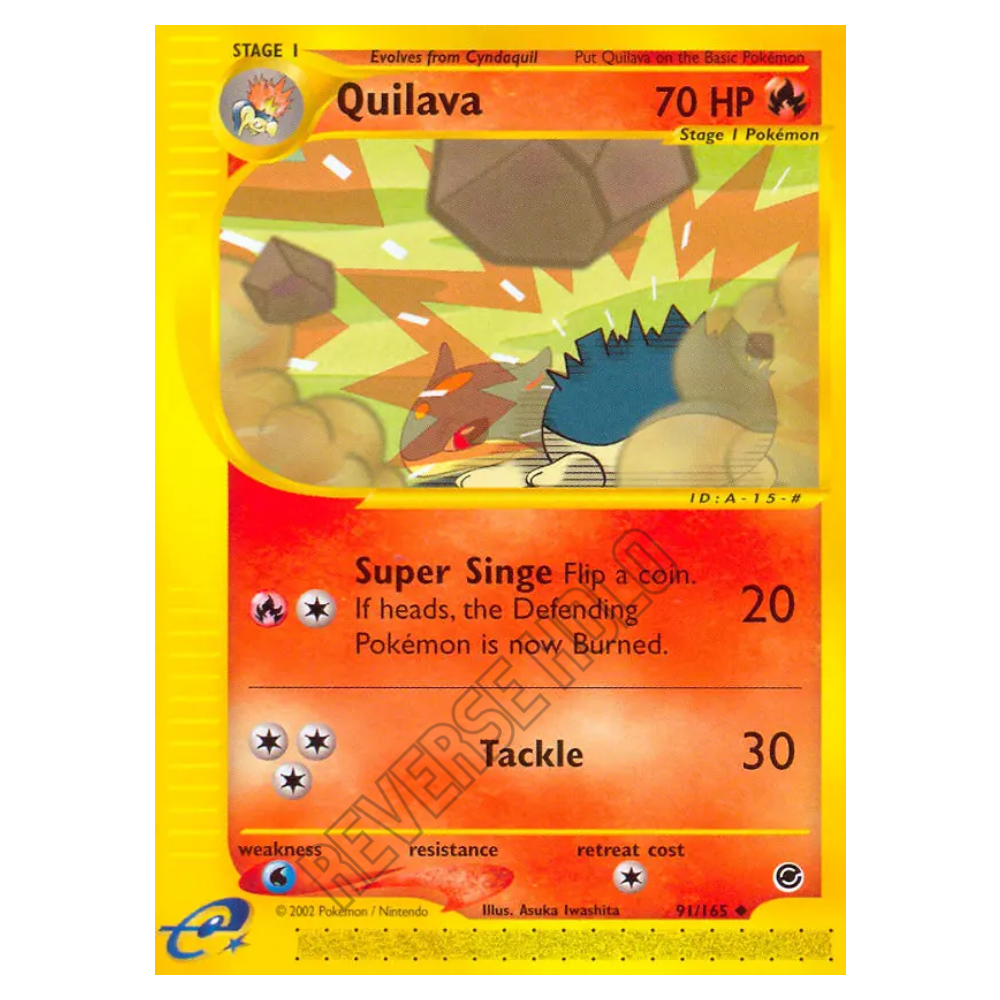 Quilava #91 Expedition Base Set Reverse Holo (PL+)
