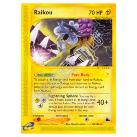 Raikou #28 Skyridge Reverse Holo (HP)