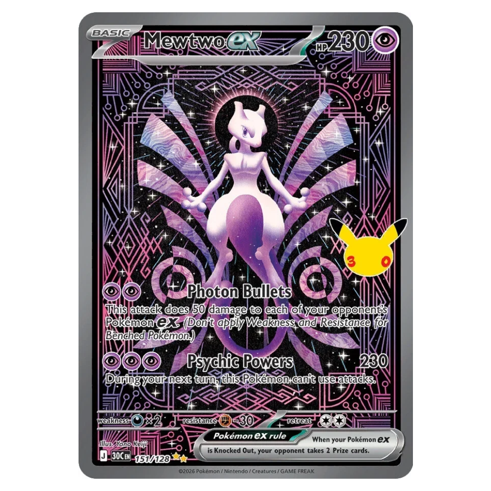 Mewtwo ex #151 30th Celebration (NM)