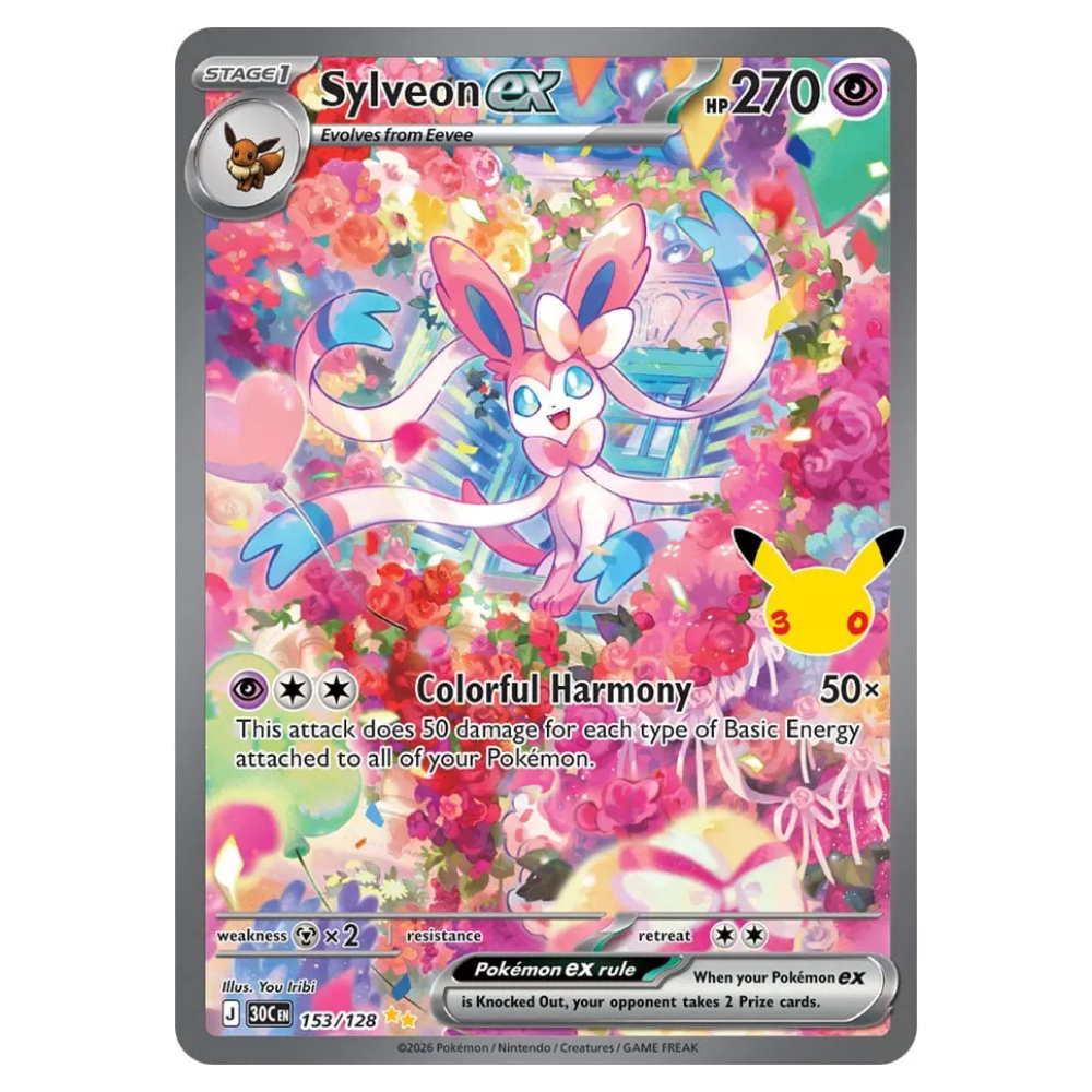 Sylveon ex #153 30th Celebration (NM)