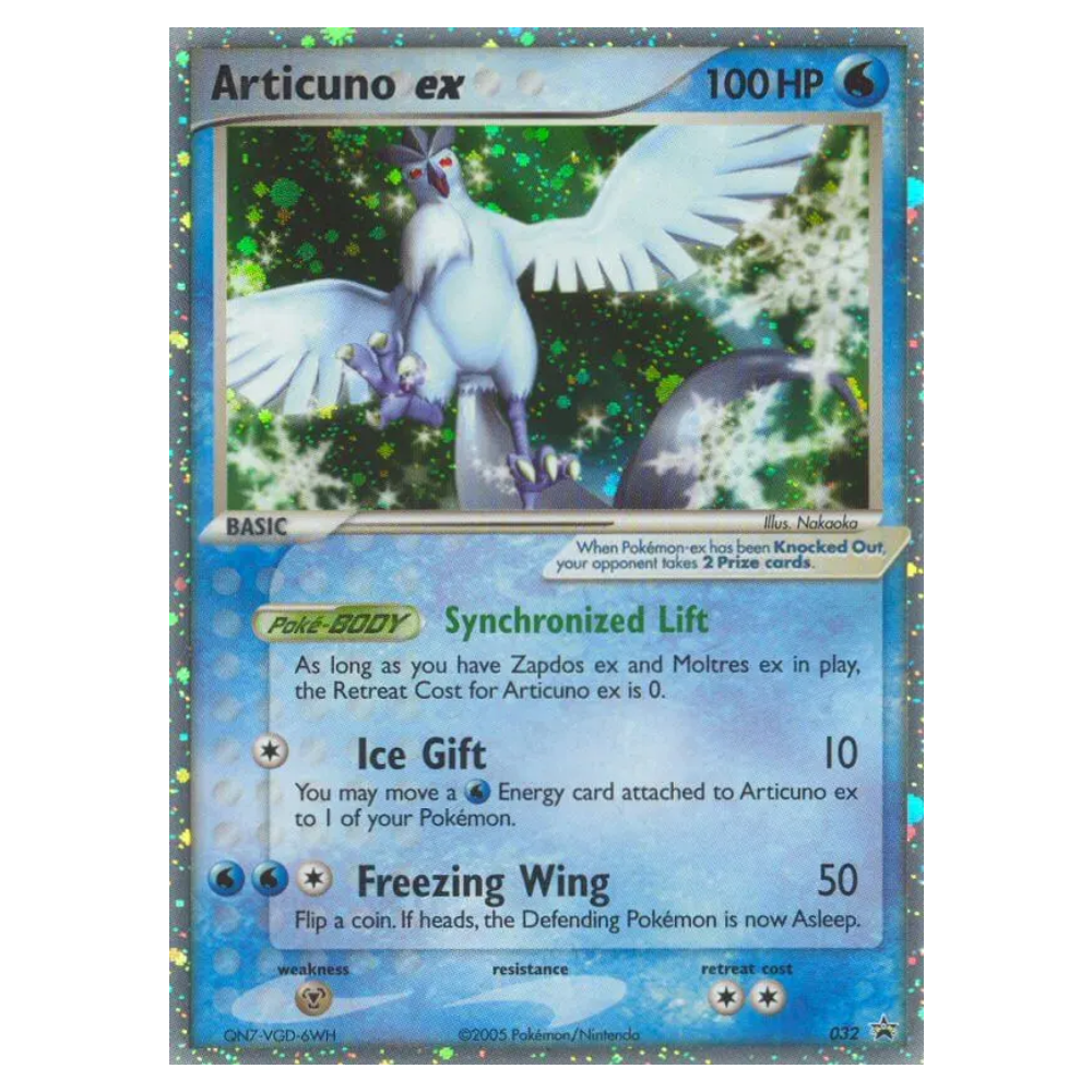 Articuno ex #32 Nintendo Black Star Promos Holo (HP)