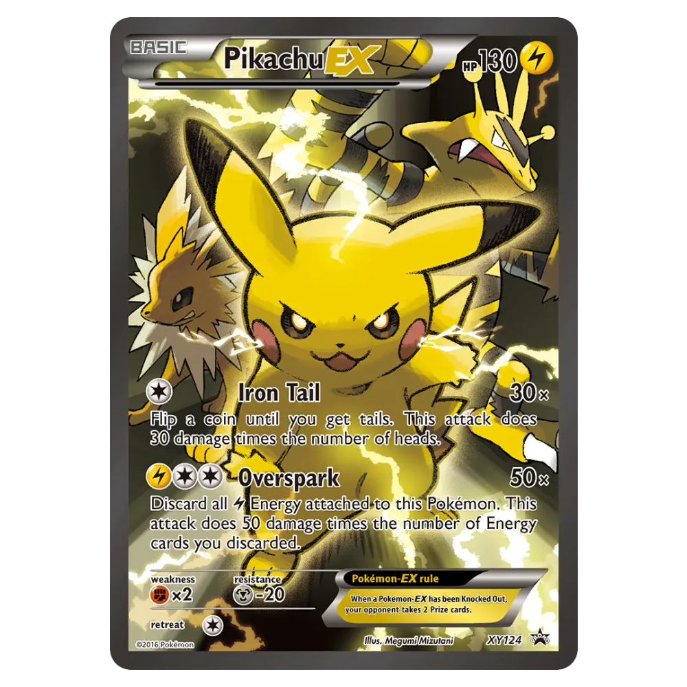 Pikachu-EX #XY124 XY Black Star Promos (HP)