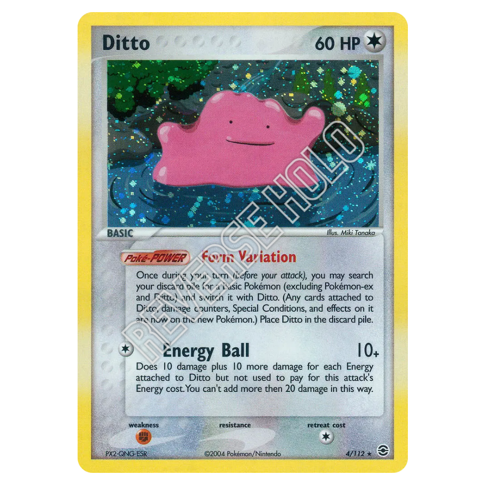 Ditto #4 FireRed & LeafGreen Reverse Holo (PL+)