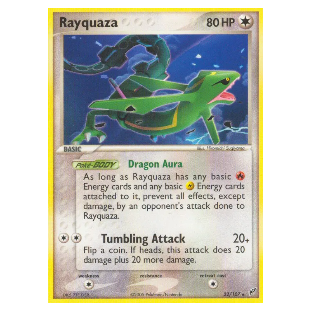 Rayquaza #22 Deoxys Holo (GOOD)