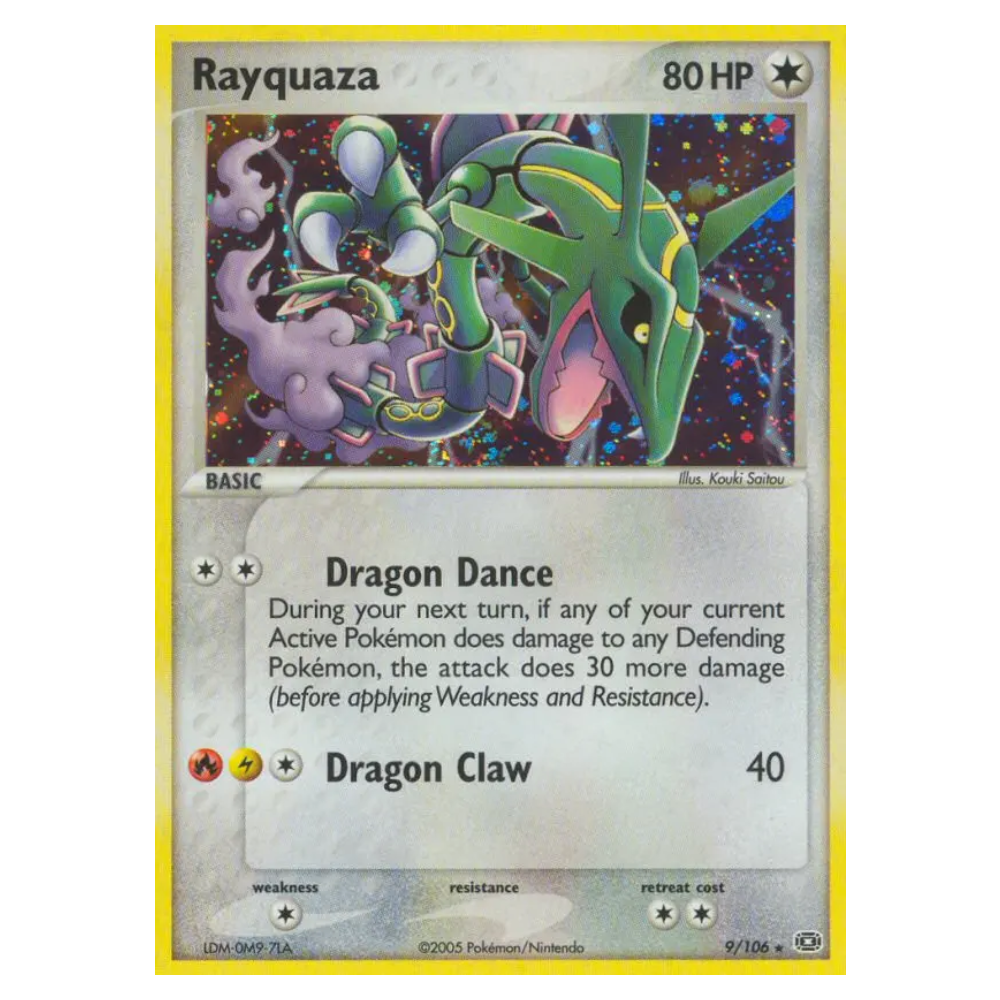 Rayquaza #9 Emerald Holo (PL)