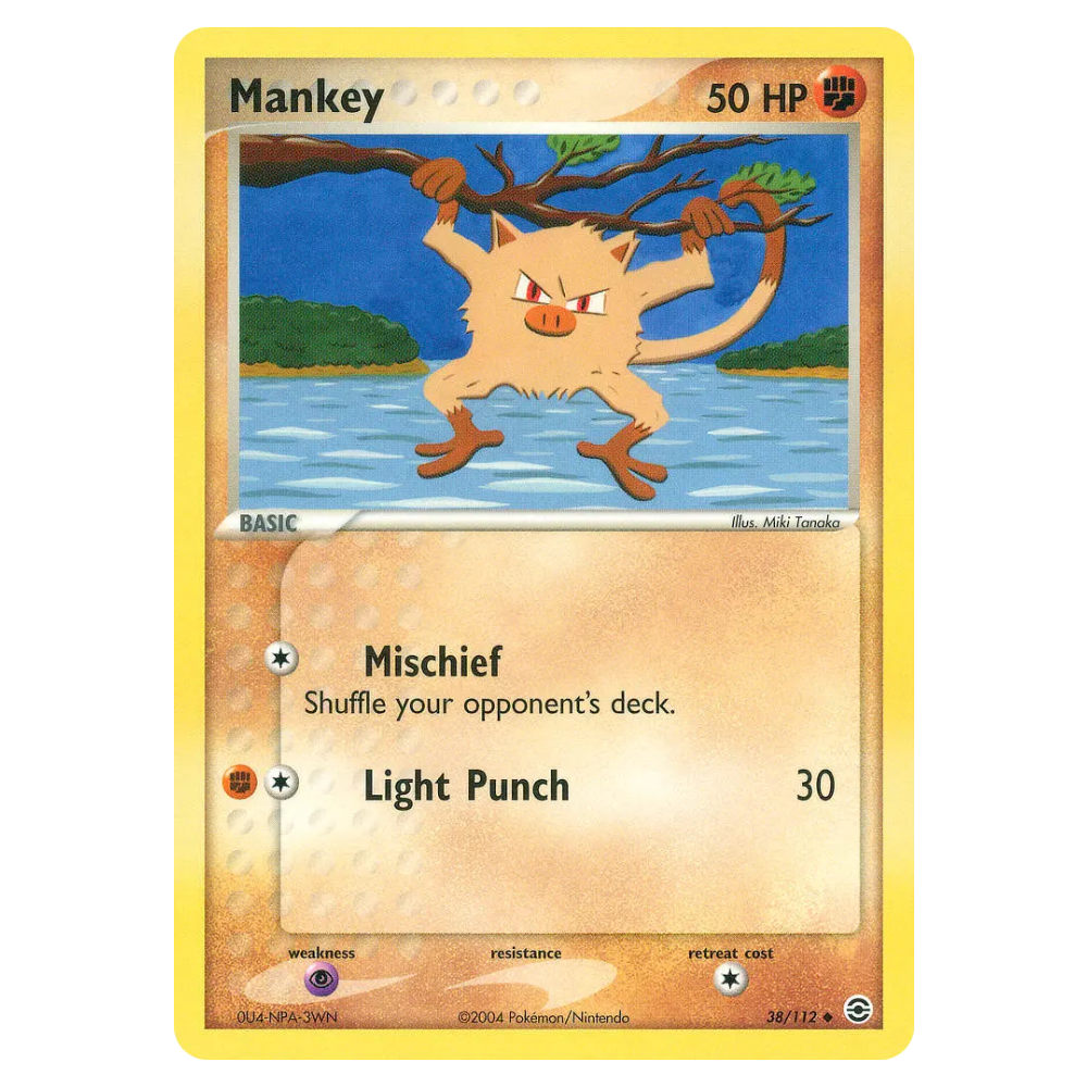 Mankey #38 FireRed & LeafGreen Holo (EXC)