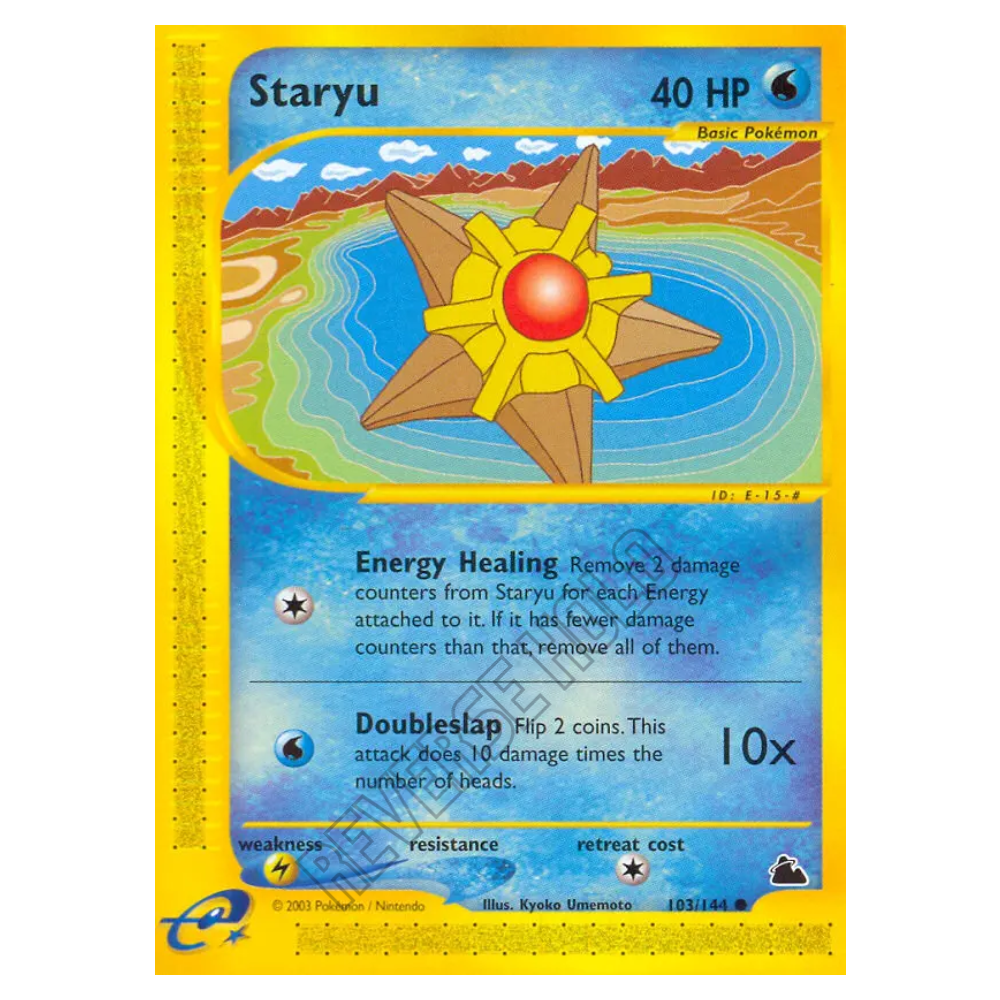 Staryu #103 Skyridge Reverse Holo (EXC+)