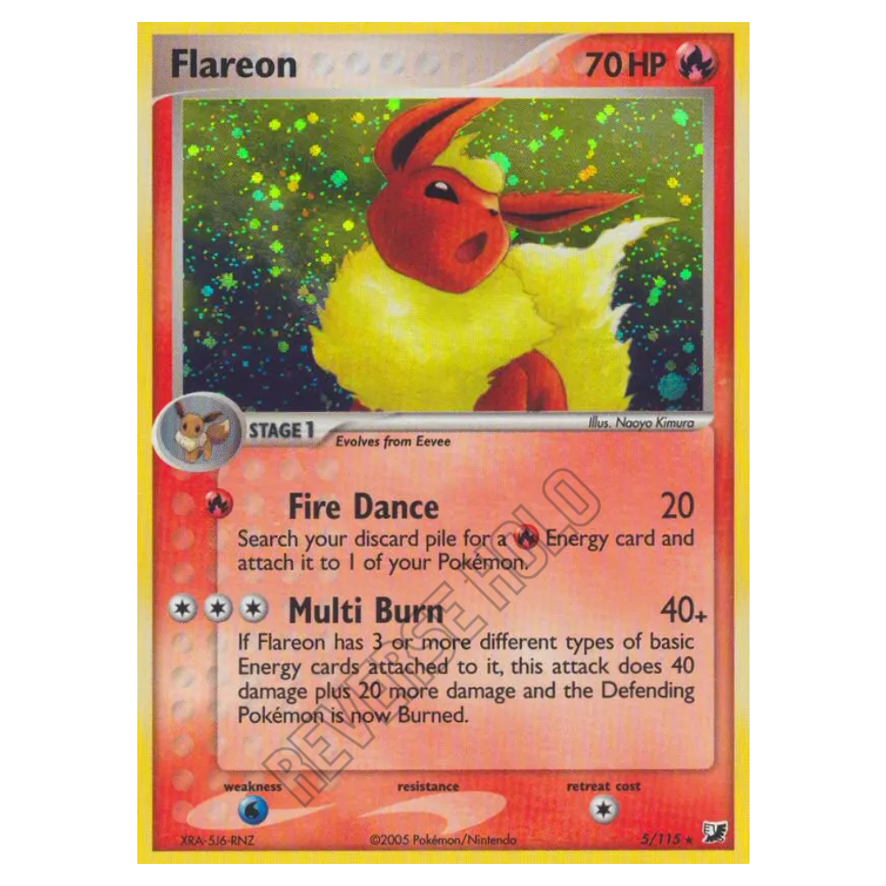 Flareon #5 Unseen Forces Reverse Holo (PL)