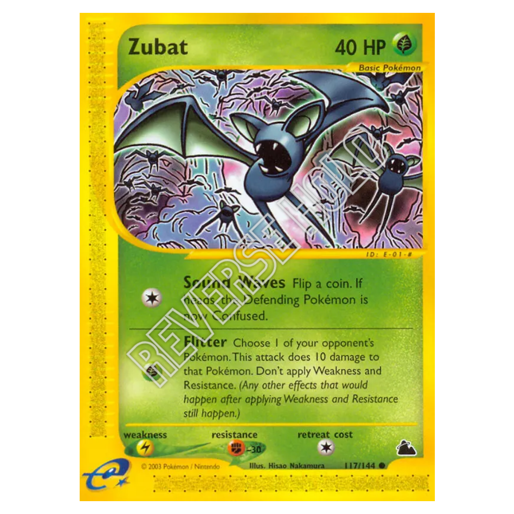 Zubat #117 Skyridge Reverse Holo (LP)