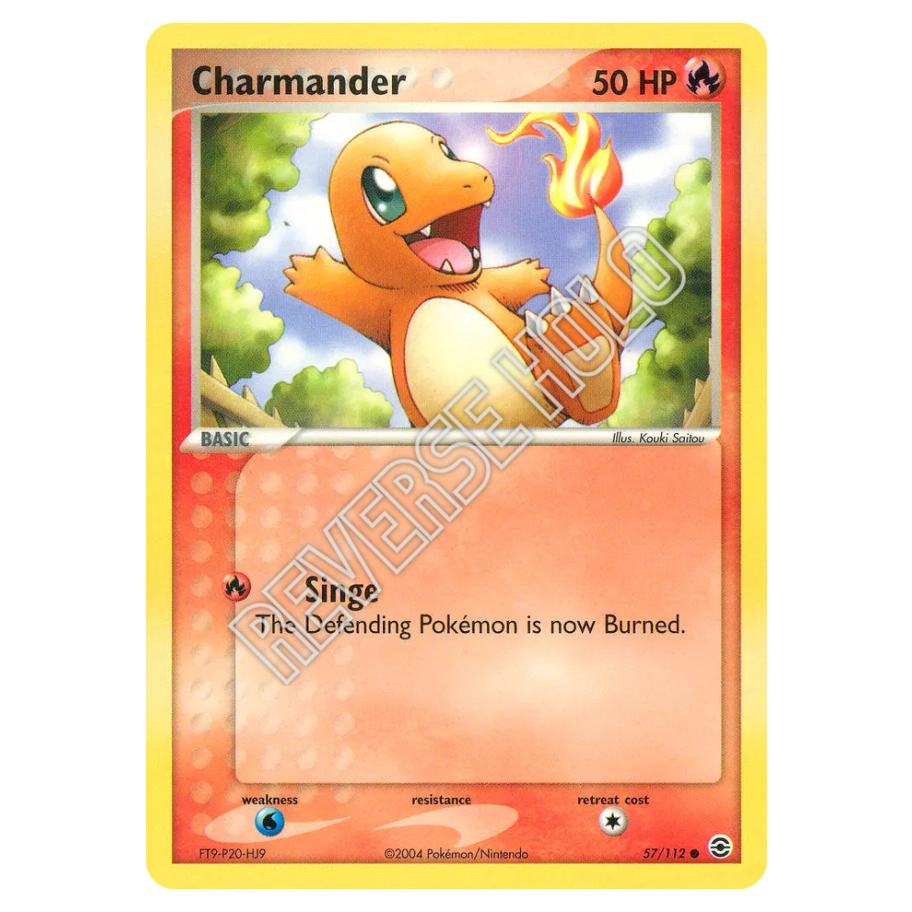 Charmander #57 FireRed & LeafGreen Reverse Holo (PL+)