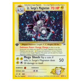 Lt. Surge's Magneton #8 Gym Heroes Holo (EXC)