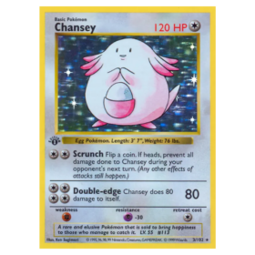 Chansey #3 Base Holo (LP)