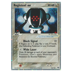 Registeel ex #100 Emerald Holo (POOR)