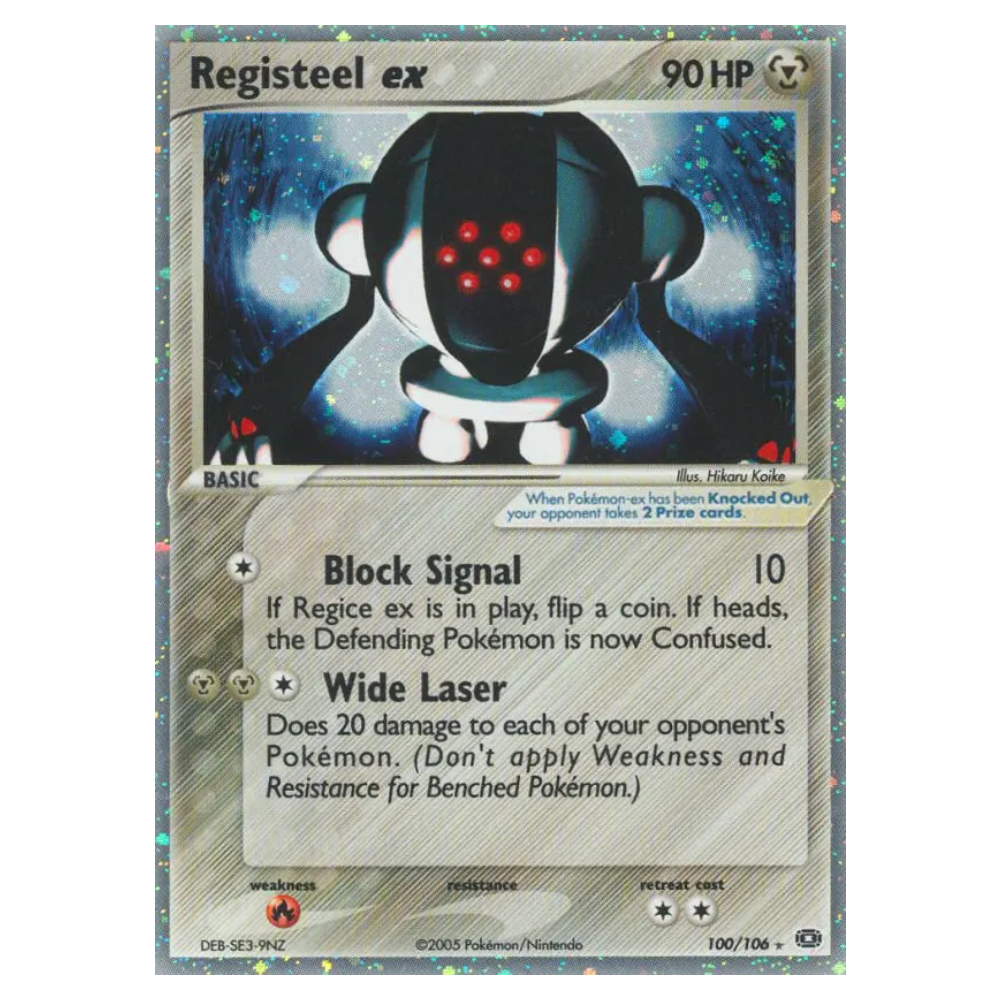 Registeel ex #100 Emerald Holo (POOR)