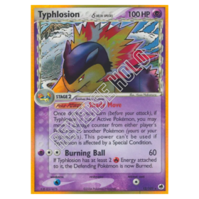 Typhlosion δ #12 Dragon Frontiers Reverse Holo (GOOD+)