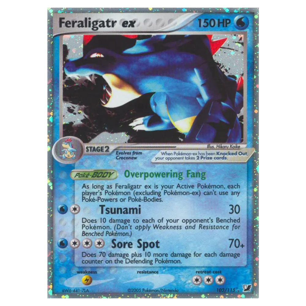 Feraligatr ex #103 Unseen Forces Holo (HP)