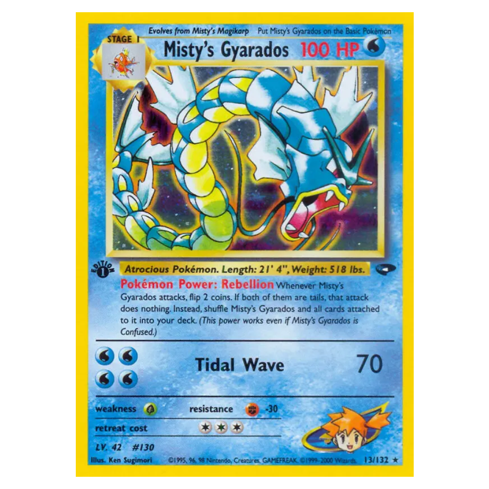Misty's Gyarados #13 Gym Challenge Holo (HP)