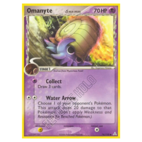Omanyte δ #74 Holon Phantoms Reverse Holo (EXC+)