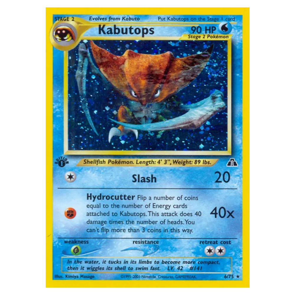 Kabutops #6 Neo Discovery Holo (LP-)