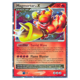 Magmortar LV.X #123 Mysterious Treasures Holo (GOOD)