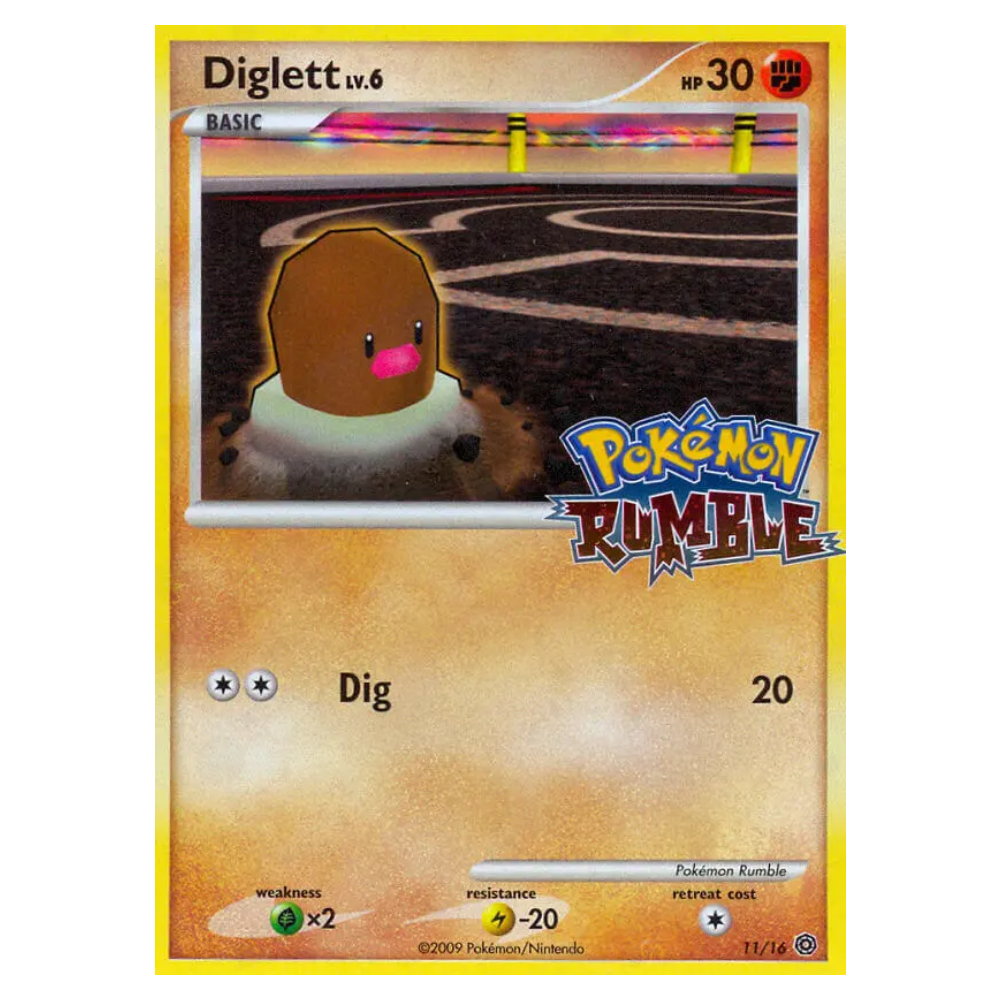 Diglett #11 Pokémon Rumble Holo (LP)